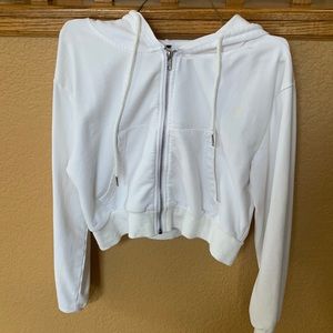 White cropped jacket